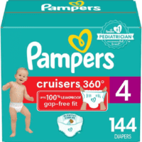 Diapers - Cruisers 360 - Size 4, 144 Count, Babyproof up to 100% Leakproof Pull-On Diaper