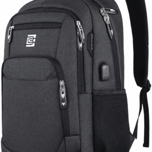 Laptop Backpack,Business Travel anti Theft Slim Durable Laptops Backpack with USB Charging Port,Water Resistant College Computer Bag for Women & Men Fits 15.6 Inch Laptop and Notebook - Black