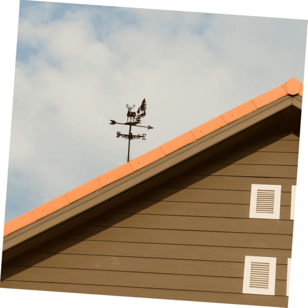Weather Vane Decorative Roof Weather Vane for Outdoor Decor for Barns Gardens Patios and Rooftops Unique Wind Direction Indicator for Home - Image 5