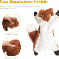 Dog Squeak Toys, No Stuffing Plush Dogs Chew Toy for Small Medium Large Breed Chewer Squeaky Pet Supplies Tough Durable Puppy Teething Chewing Interactive to Keep Them Busy Best Birthday Gift - Image 4