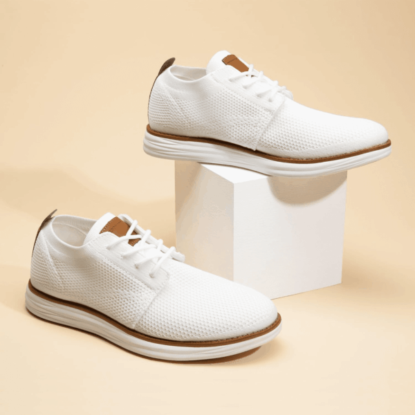 Men'S Knitflex Breeze Mesh Sneakers Oxfords Lace-Up Lightweight Casual Walking Shoes - Image 5