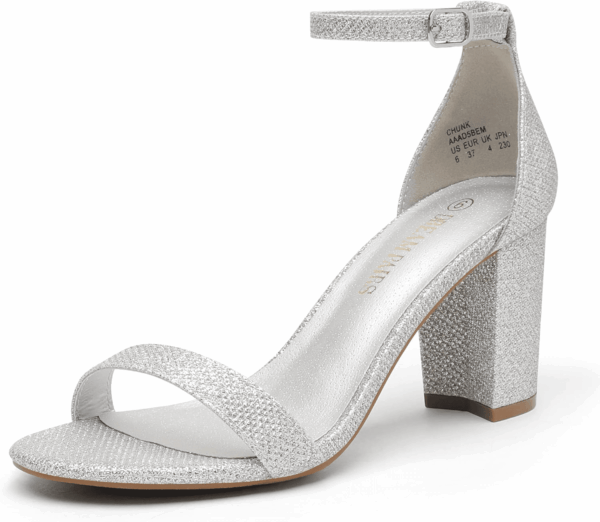 Women'S Chunk Low Heel Pump Sandals
