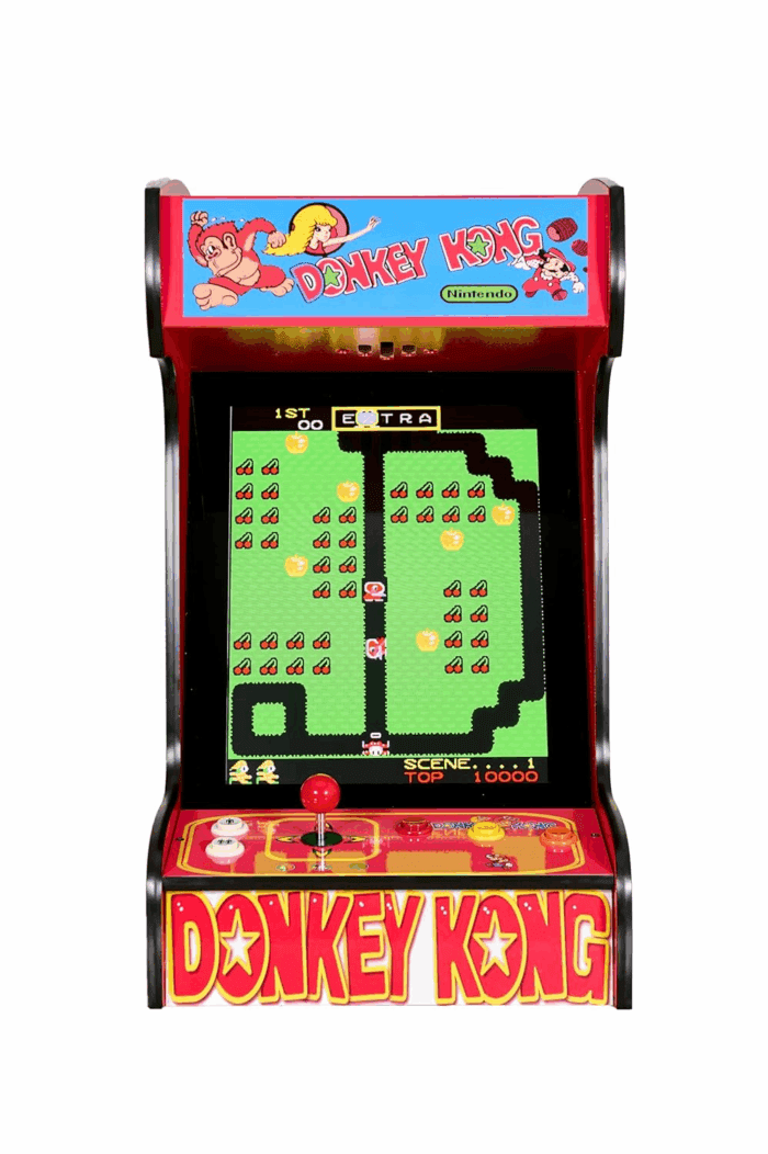 Classic Home Arcade Machine - Tabletop and Bartop - 412 Retro Games - Full Size LCD Screen, Buttons and Joystick (Red) - Image 2