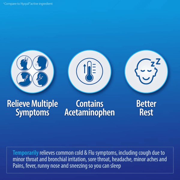 ® Nighttime | Cold & Flu Medicine | Powerful Multi-Symptom Daytime and Nighttime Relief (20 Softgels) (20 Softgels) - Image 5
