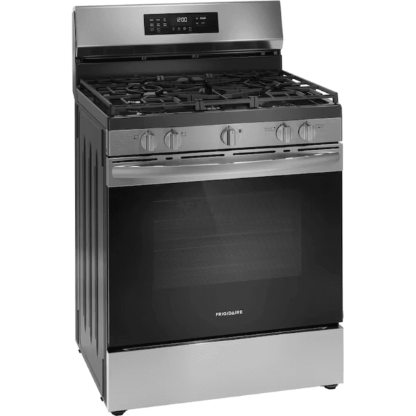 30-In 5 Burners 5.1-Cu Ft Air Fry Convection Oven Freestanding Natural Gas Range ( Stainless Steel ) - Image 10
