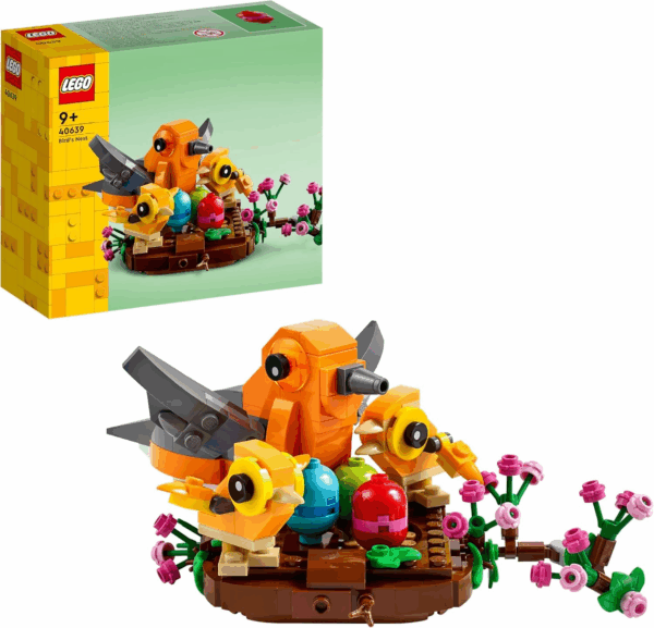 Bird’S Nest Building Toy Kit, Seasonal Display for a Table or Shelf, Fun Build for Kids Ages 9 and Up, 40639