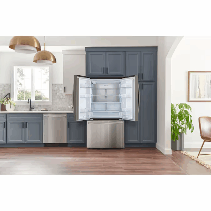 Counter-Depth MAX 26.5-Cu Ft 3 -Door Smart Compatible French Door Refrigerator with Ice Maker with Water Dispenser ( Stainless Steel ) ENERGY STAR Certified - Image 14