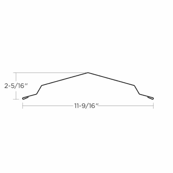 14-Inches X 126-Inches Steel Roof Panel Ridge Caps - Image 2