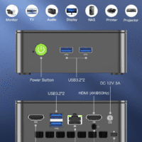 Mini PC Intel N150 (Turbo 3.6Ghz) 16GB DDR4 1TB Pcie M.2 Nvme SSD, Desktop Computer 4K Dual HDMI Display/4X Usb3.2/Wifi 6/BT5.2/RJ45 Ethernet Nucbox G3 Plus - Image 4