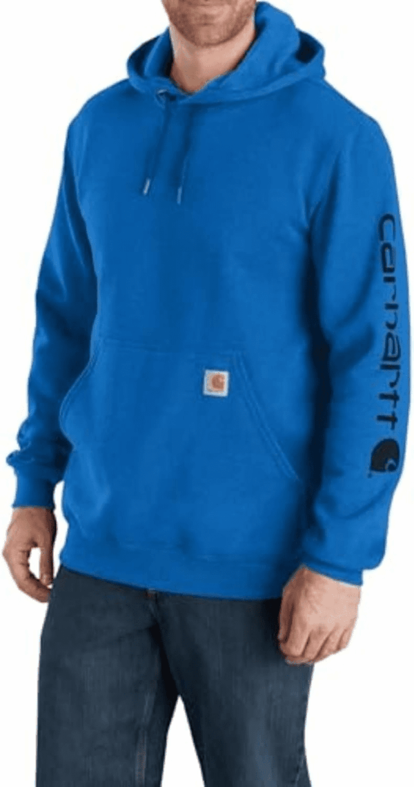 Men'S Loose Fit Midweight Logo Sleeve Graphic Sweatshirt Closeout