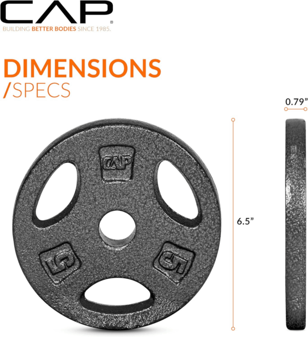 Standard 1-Inch Grip Weight Plates - Image 5