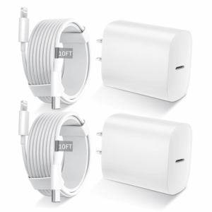 Phone 14 13 12 11 Fast Charger,10Ft Long Fast Charging Lightning Cable with 20W USB C Charger Block for Iphone 14/14 Pro Max/13/13 Pro Max/12/12 Pro Max/11/11Pro/Xs/Max/Xr/X,Ipad