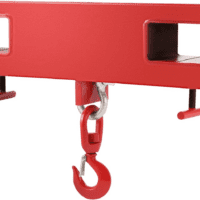 Forklift Lifting Hook, 4400Lbs Capacity Forklift Lifting Hoist, Red Forklift Mobile Crane with Swivel Hook and Two Large T-Screws, Hook Forklift Lifting Hoist, Fork Lifting Attachment - Image 9
