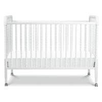 Jenny Lind 3-In-1 Convertible Baby Crib - GREENGUARD Gold Certified Portable Crib - Convertible Crib to Toddler Bed and Daybed - 4 Adjustable Heights - Easy to Assemble White Wooden Crib - Image 6
