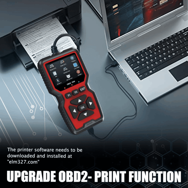 OBD2 Scanner Diagnostic Tool, Check Engine Code Reader OBD2 Scanner with Reset, Mode 6, Mode 8 & I/M Readiness, Auto Check Engine Light Car Diagnostic Scan Tool for All OBDII Car since 1996 - Image 5