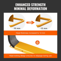 Forklift Extensions, 72 Inch Fork Extensions 4.5 Inch Width, Heavy Duty Fork Extensions for Forklifts, 1 Pair Forklift Extensions for Forklift Truck, Yellow - Image 4