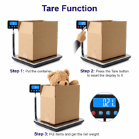 Digital Shipping Postal Scale 0.5 Oz High Accuracy！440Lb Commercial Weight Scale for Package, Small Business, Mail, Warehouse, Home, Battery & Charging Cable Included - Image 5