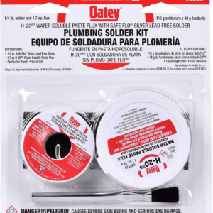 Oatay Plumbing Solder Kit, 1/4 Lb Solder and 1.7 Oz Flux