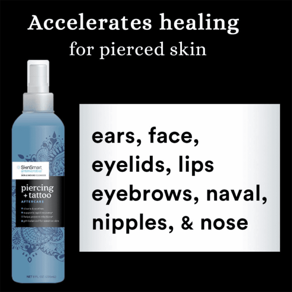 Piercing & Tattoo Aftercare for Rapid Recovery, Hypochlorous Technology, 8 Oz Spray - Image 2