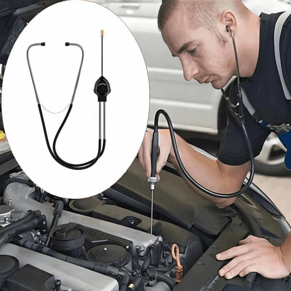 Garnish Gripper Mechanic'S Stethoscope Automotive Engine Diagnostic Sensitive Hearing Tool for Cars, Trucks and Motorcycles,Black - Image 6