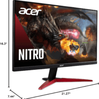 Nitro KG241Y Sbiip 23.8” Full HD (1920 X 1080) VA Gaming Monitor | AMD Freesync Premium Technology | 165Hz Refresh Rate | 1Ms (VRB) | Zeroframe Design | 1 X Display Port 1.2 & 2 X HDMI 2.0,Black - Image 11