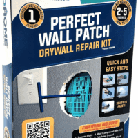 Sdhome Perfect Wall Patch Drywall Repair Kit with Compound, Back Plate, and Putty Knife - Repairs Large Holes with Ease