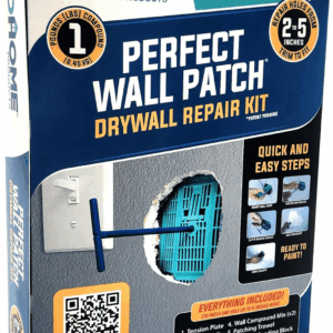 Sdhome Perfect Wall Patch Drywall Repair Kit with Compound, Back Plate, and Putty Knife - Repairs Large Holes with Ease