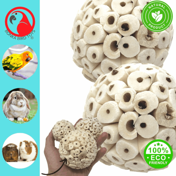 2363 Pk2 Large Sola Atta Ball Bird Toys - Image 3