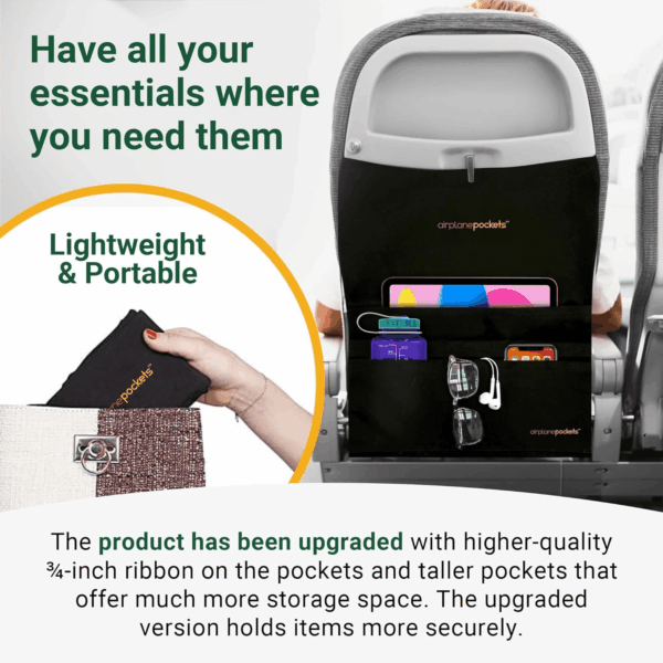- Airplane Accessories - Plane Travel Essentials - Travel Organizer - Seat Storage Organizer - Air Travel Essentials - Seat Back Organizer - International Travel Must Haves - Image 7