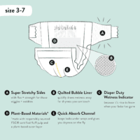 Clean Conscious Diapers for Sensitive Skin | Hypoallergenic, Fragrance Free | Girl Prints | Super Club Box, Size 4 (22-37 Lbs), 104 Count - Image 4