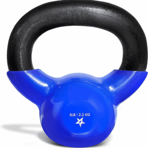 5-65Lbs Kettlebells Vinyl Coated Cast Iron for Dumbbell Weights Exercises, Gym, Fitness, Full Body Workout Equipment Push Up, Grip and Strength Training