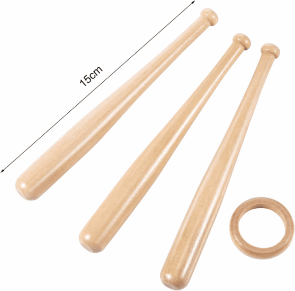 Baseball Stand Holders Balls Display Bat Wooden Stand Holder Display Centerpieces Tables for Baseball Sports Lover - Image 2