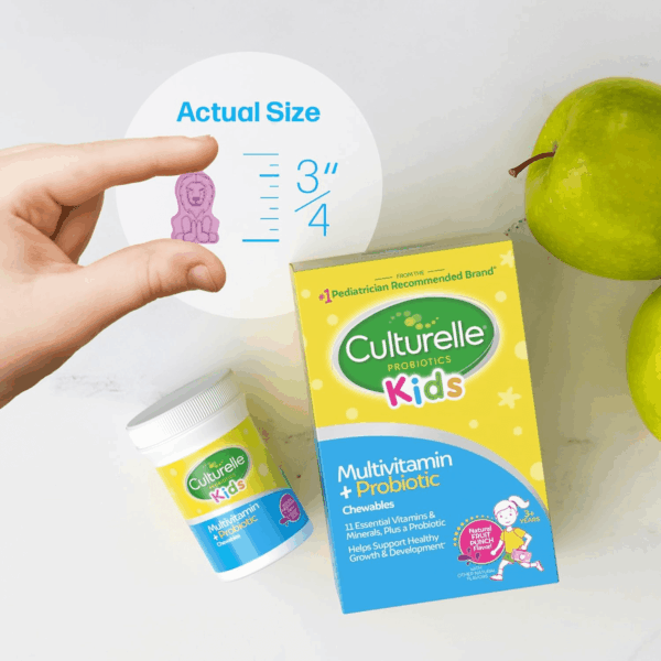 Kids Complete Chewable Multivitamin + Probiotic for Kids, Ages 3+, 50 Count, Digestive Health, Oral Health & Immune Support - with 11 Vitamins & Minerals, Including Vitamin C, D3 & Zinc - Image 6