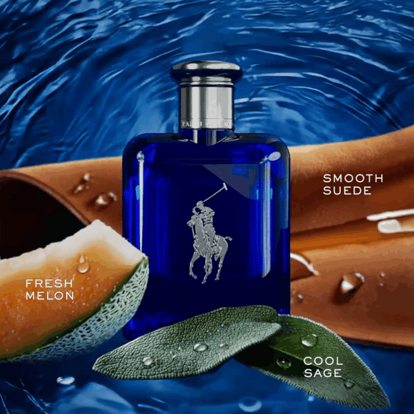 - Polo Blue - Eau De Toilette - Men'S Cologne - Aquatic & Fresh - with Citrus, Sage, and Suede - Medium Intensity - Image 2