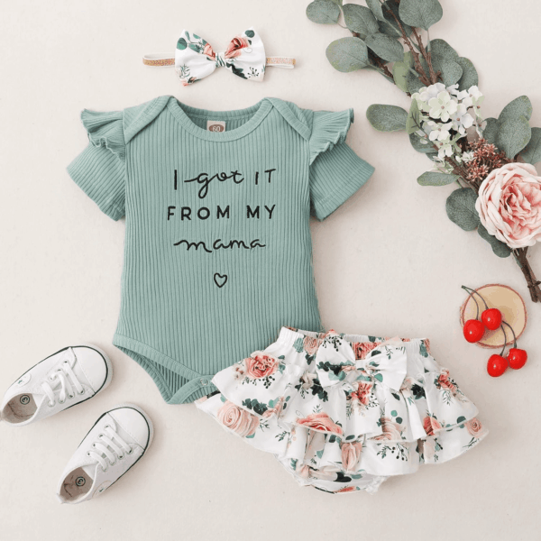 Newborn Infant Baby Girl Clothes Romper Shorts Set Floral Summer Outfits Cute Baby Clothes Girl - Image 6