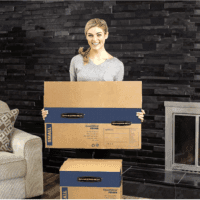 Small Prime Moving Box 10 Pack, Reinforced Handles, Tape-Free Assembly, Attached Lid, 16-In X 12-In X 12-In (0062716) - Image 2