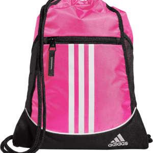 Alliance Sackpack, Drawstring, Lightweight Small Gym Bag for Women, Soccer Backpack, Team Shock Pink, One Size