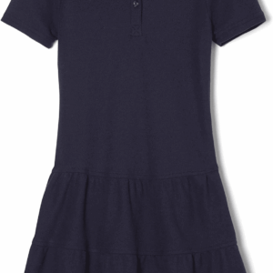 Girls' Ruffle Pique Polo Dress