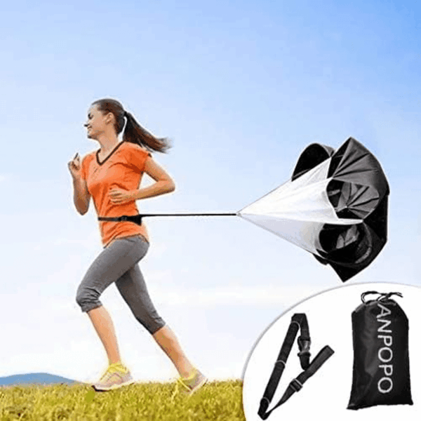 Bfsmile Running Speed Training 56" Parachute with Adjustable Strap, Free Carry Bag. Speed Chute Resistance Running Parachute for Kids Youth and Adults - Image 2