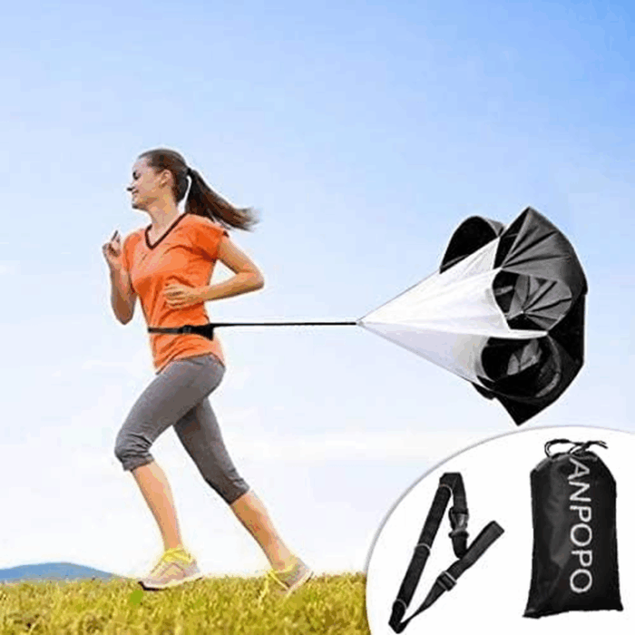 Bfsmile Running Speed Training 56" Parachute with Adjustable Strap, Free Carry Bag. Speed Chute Resistance Running Parachute for Kids Youth and Adults - Image 2