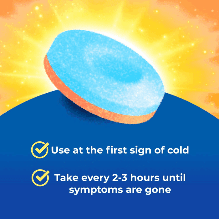 Cold & Flu-Like Symptoms with Echinacea and Sambucus, Homeopathic, Zinc, Cooling Peppermint Flavor, Helps with Cold Symptoms, 20 Tablets - Image 3