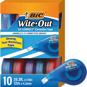 (R) Wite-Out(R) Correction Tape, 471 3/5In., Pack of 10, WOTAP10
