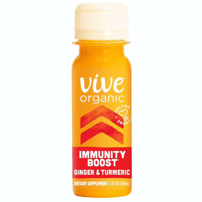 Immunity Boost Original (2 Oz) Immunity Wellness Shot with Cold-Pressed Ginger, Turmeric, Echinacea & Black Pepper - USDA Organic & No Added Sugars or Artificial Ingredients, Yellow