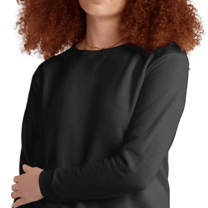 Women'S Ecosmart V-Notch Crewneck Sweatshirt, Fleece Pullover Sweatshirt for Women
