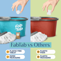 Fabtab Eco-Conscious Hard Floor Cleaner Tablets -12 Non-Harmful Pre-Measured Tablets. Convenient, Plastic-Free, Streak-Free Clean, Boutique Hotel Scent. Use with All Mop Buckets - Image 7