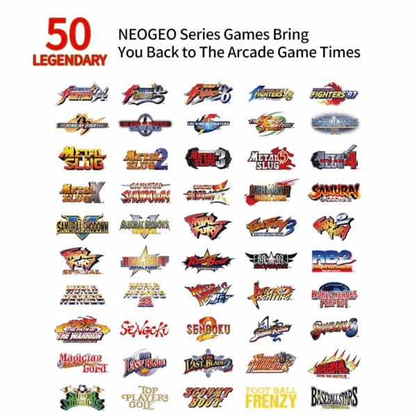 MVSX Home Arcade, Preloaded 50 SNK Licenced Retro Games, Support Two Players to Play Games Concurrently, Including the King of Fighters/Metal Slug and More - Image 2
