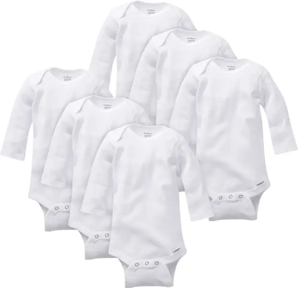 Unisex-Baby Multi-Pack Long-Sleeve Onesies Bodysuit Mitten Cuff Sizes