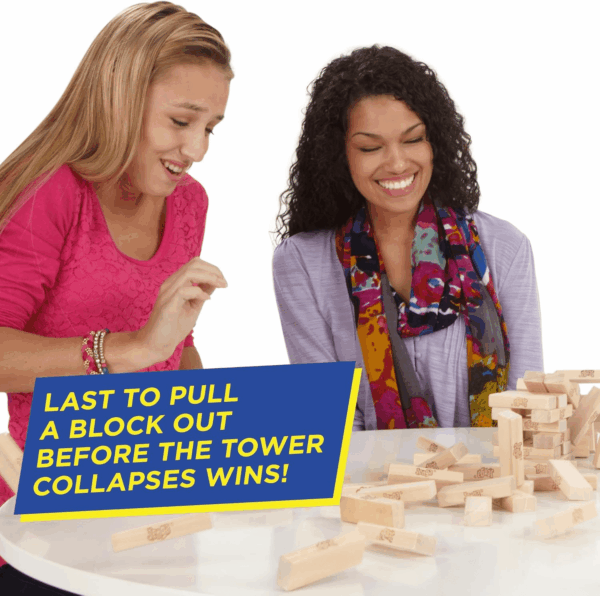 Jenga Game | the Original Wood Block Game with Genuine Hardwood Blocks | Stacking Tower Game | Ages 6+ | 1 or More Players | Party Games for Kids | Family Games - Image 6
