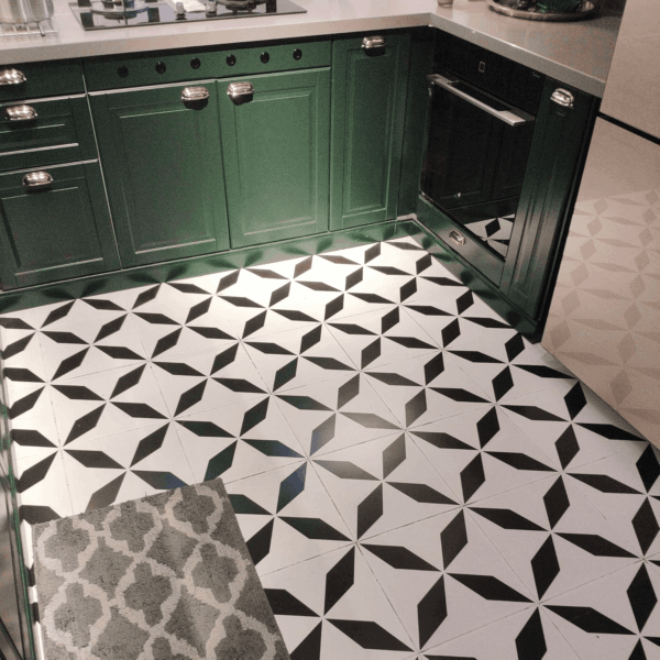 4Pcs Reusable Tile Stencils 12X12 Inch, Concrete Patterns, for Patio, Large Painting Floors, Wall Painting, Creamy-White, Stencils-4Lingxing - Image 2