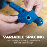 Durable Pocket-Hole Jig 320 with Classic 2 Inch Face Clamp - Includes Wood Clamps for Woodworking & Tight Spaces - for Materials 1/2 Inch to 1 1/2 Inch Thick - Image 4